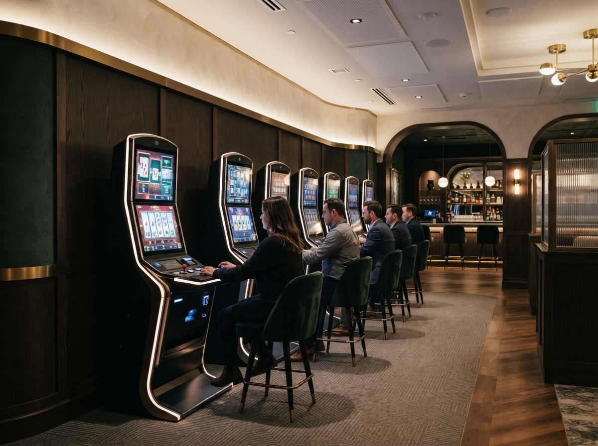 Multi-game terminals in a physical gaming venue